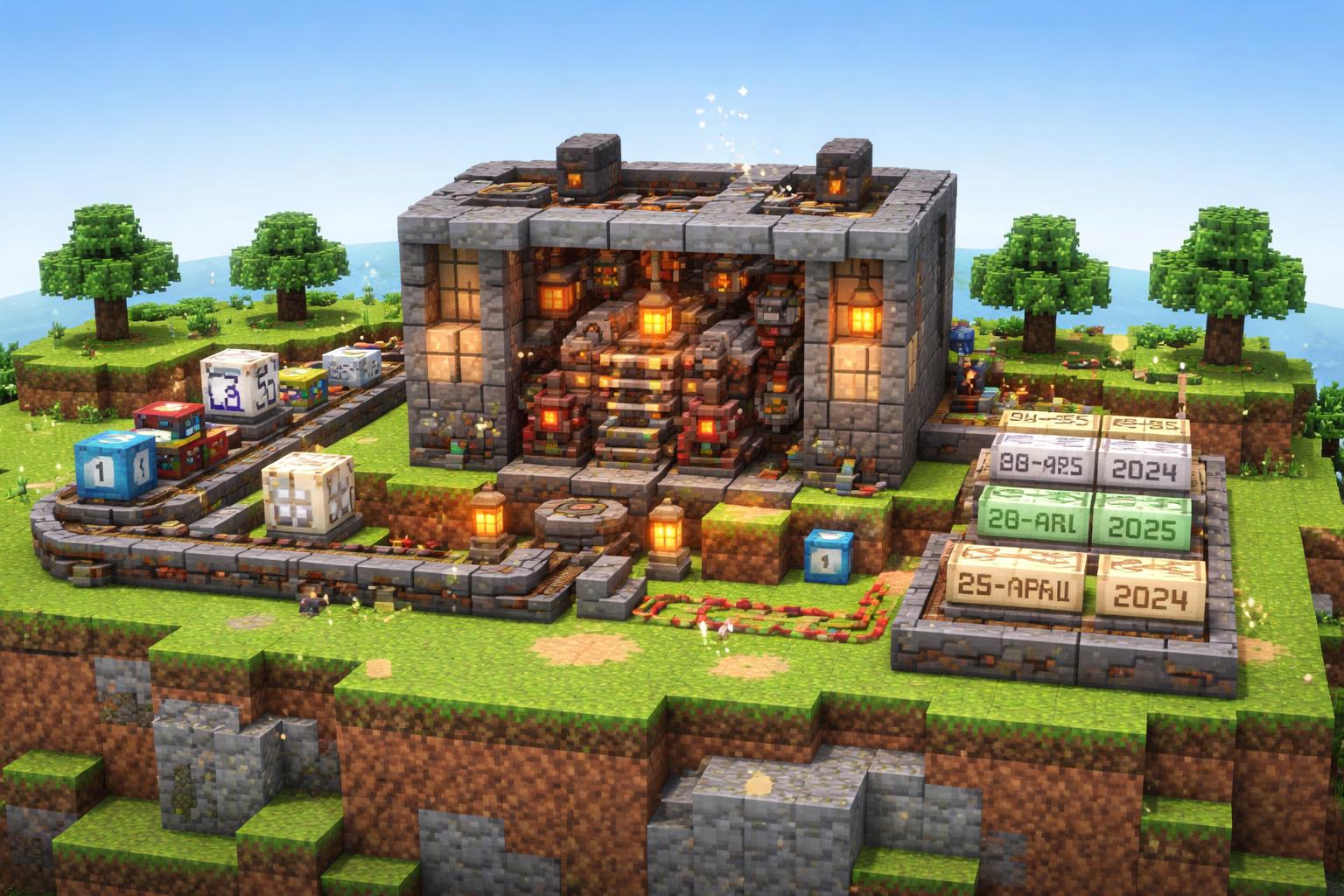 Hero banner showing a voxel date conversion workshop
