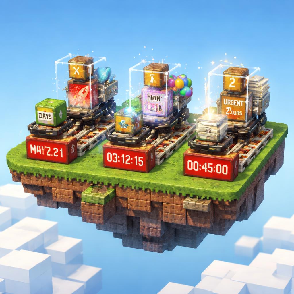 Voxel workshop illustrating multiple countdown timer use cases