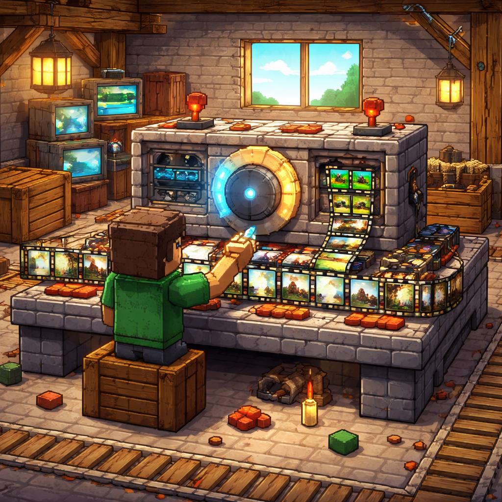 Voxel workshop with a speed dial and film blocks