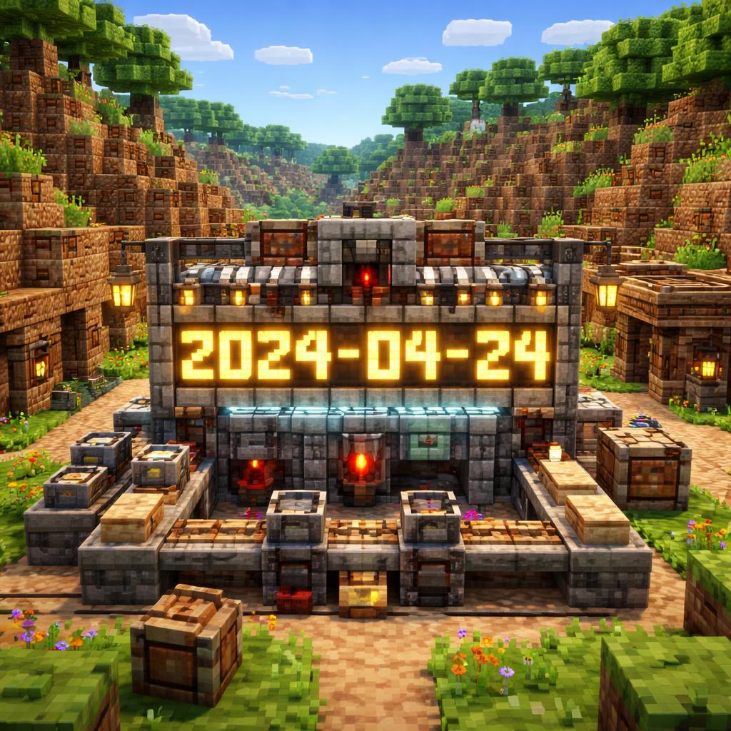 Voxel workshop showing date formatting into ISO output