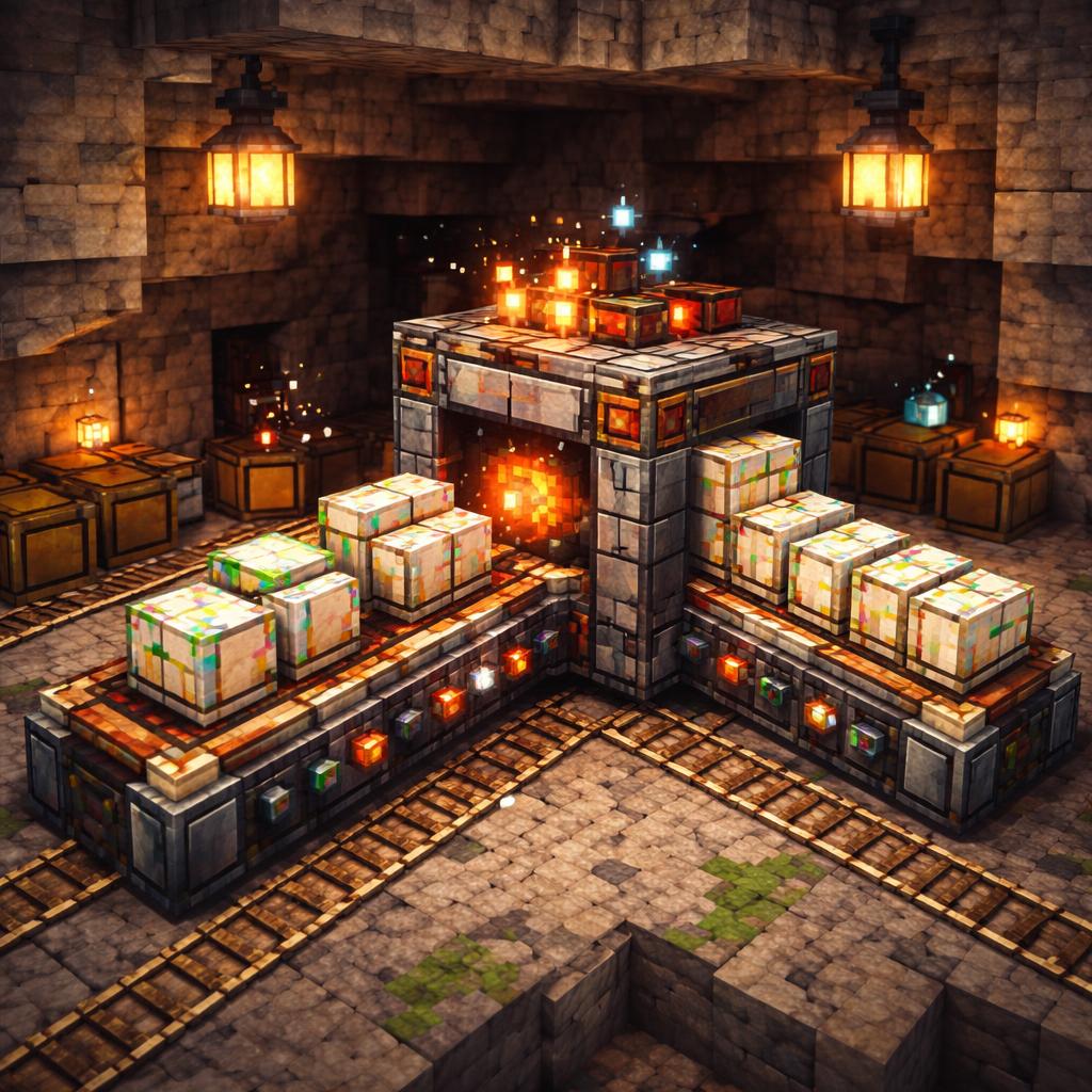 Voxel cave pipeline showing CSV blocks entering and TSV blocks exiting