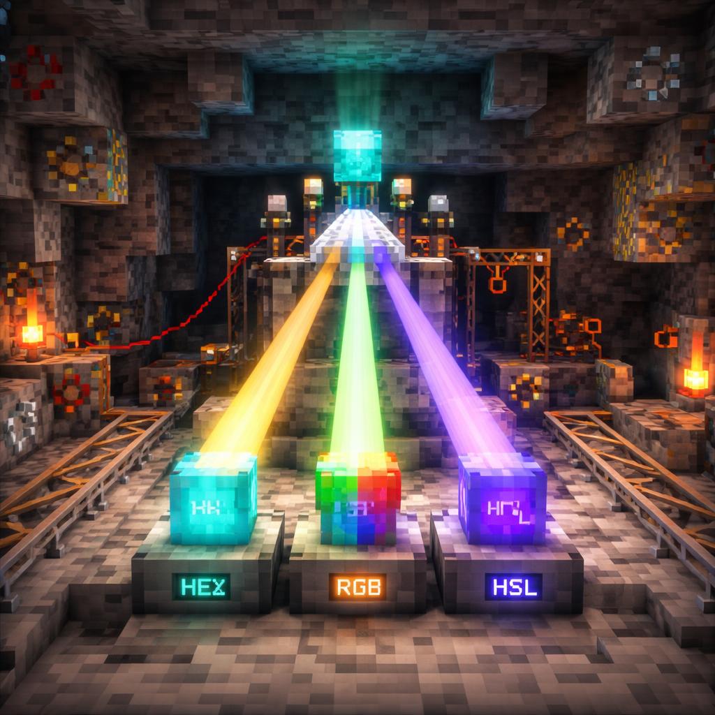 A voxel cave scanner splitting one color into multiple formats
