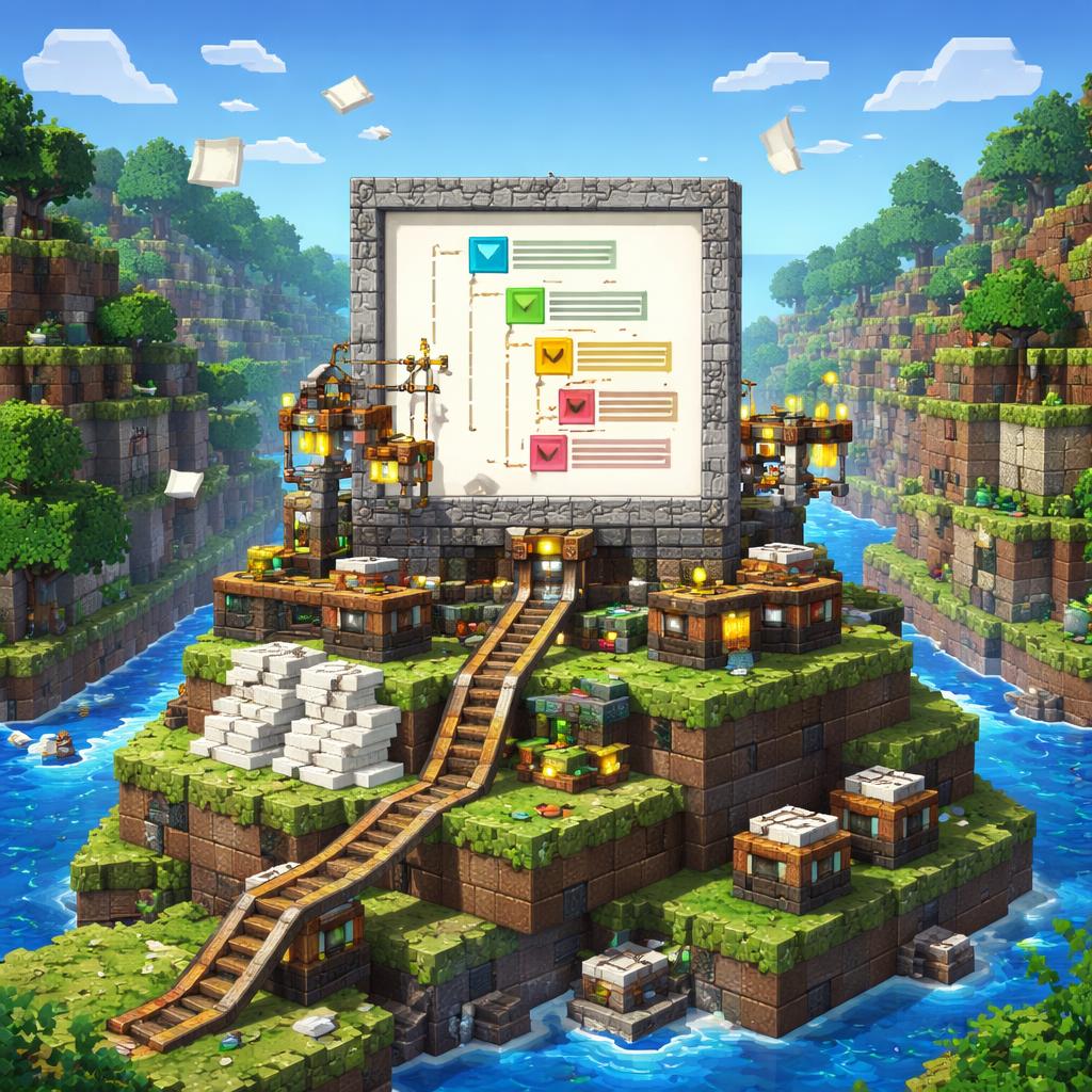 Voxel factory converting document blocks into a structured bookmark tree