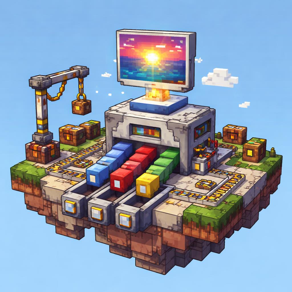 Voxel color scanner showing exact color sampling and grouped outputs