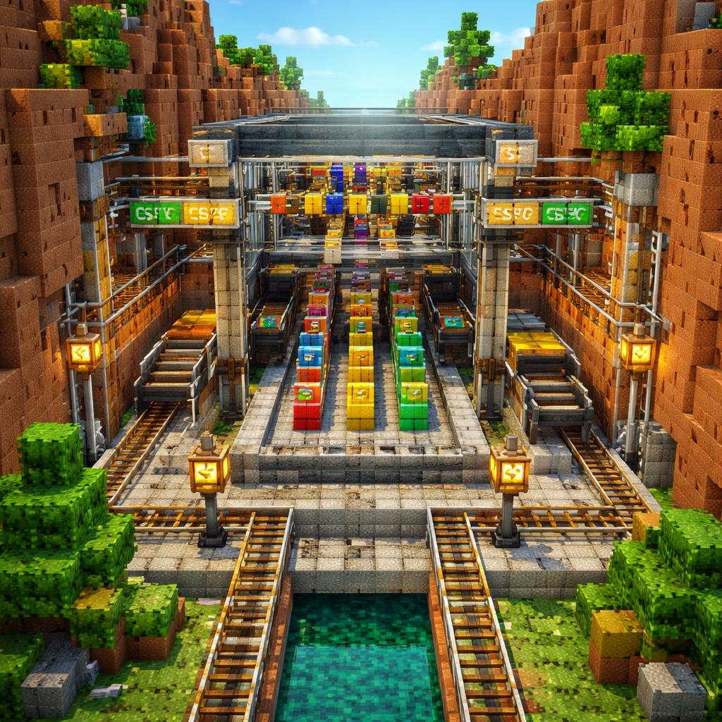 A voxel filtering factory separating duplicate blocks and sorting data