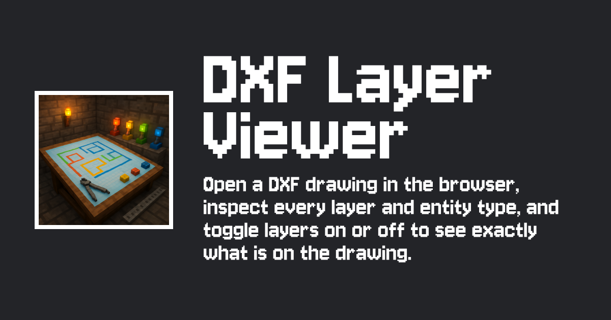 DXF Layer Viewer: Inspect CAD Drawings Layer by Layer — Tiny-Online.Tools