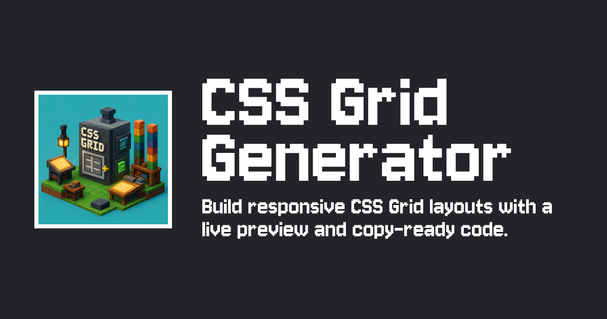 Generador CSS Grid — Crea CSS Grid responsivo online — Tiny-Online.Tools