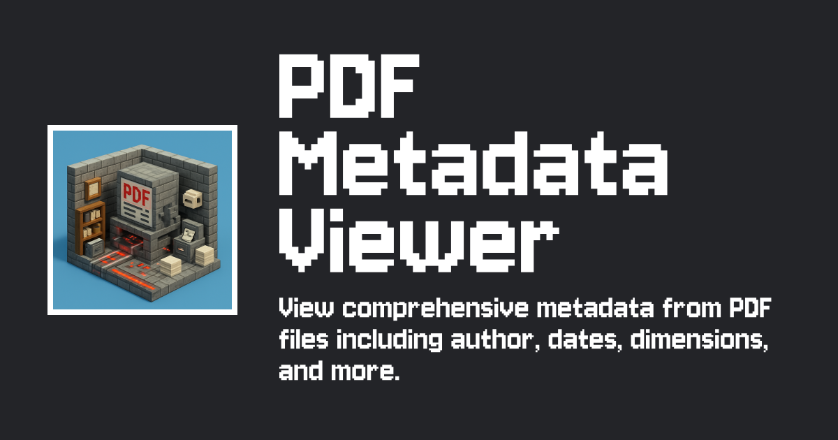 PDF Metadata Viewer — View PDF Document Properties Online Free — Tiny ...
