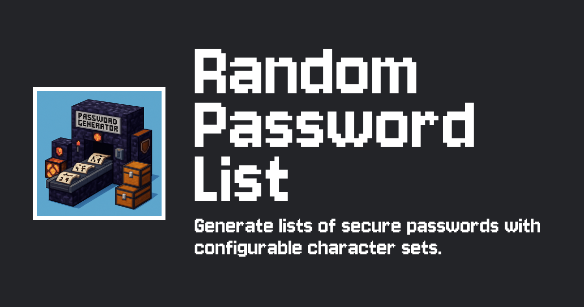Random Text Word Random Password List Online for Free - Tiny Online Tools — Tiny-Online ...