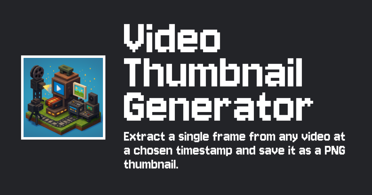 Video Thumbnail Generator — Extract Video Frames Online Free — Tiny ...